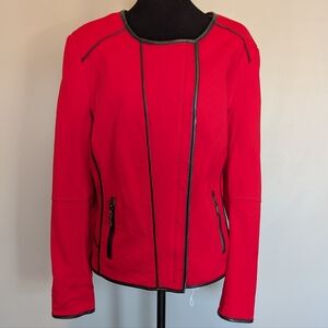Bianca Nygard Red Blazer with Black Trim